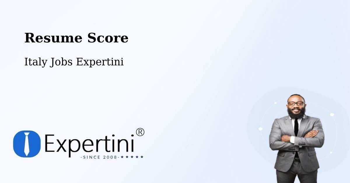 Resume Score & Job Description Match Tool – Asso - Italy Jobs Expertini
